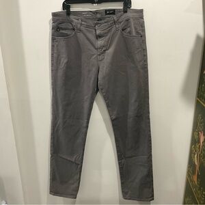 AG Adriano Goldschmied Men's Charcoal Slim Jeans 38x34